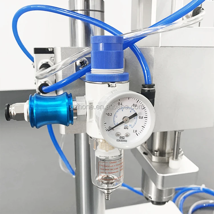 Hone Pneumatic Oral Liquid Penicilin Antibiotic Injectable Bottle Capper Aluminum Glass Vial Bottle Crimping Capping Machine