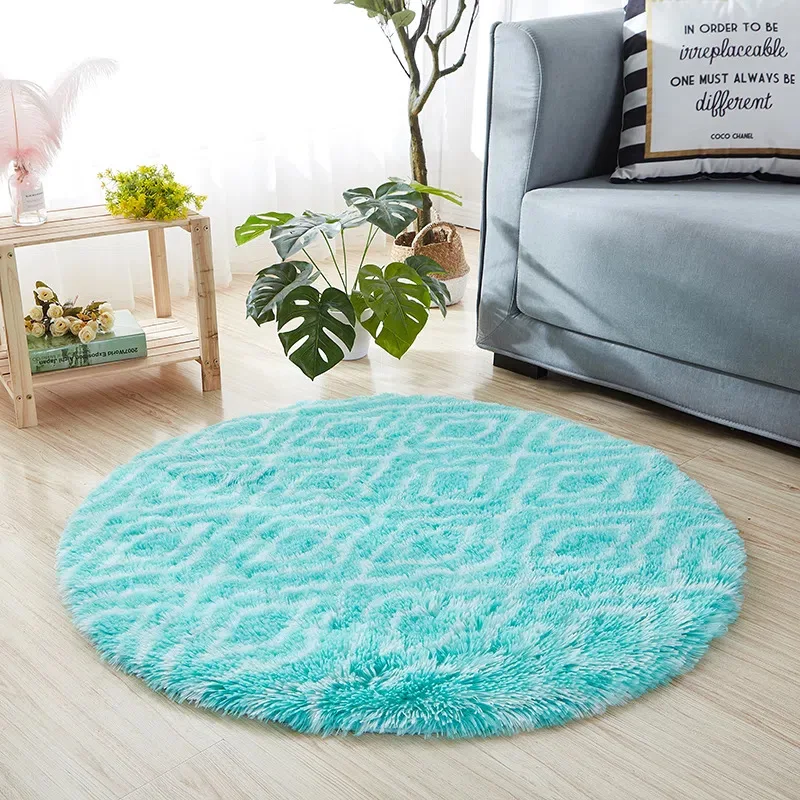 floor decorations indoor long hair fluffy shaggy rug for bedroom and bedside carpet factory
