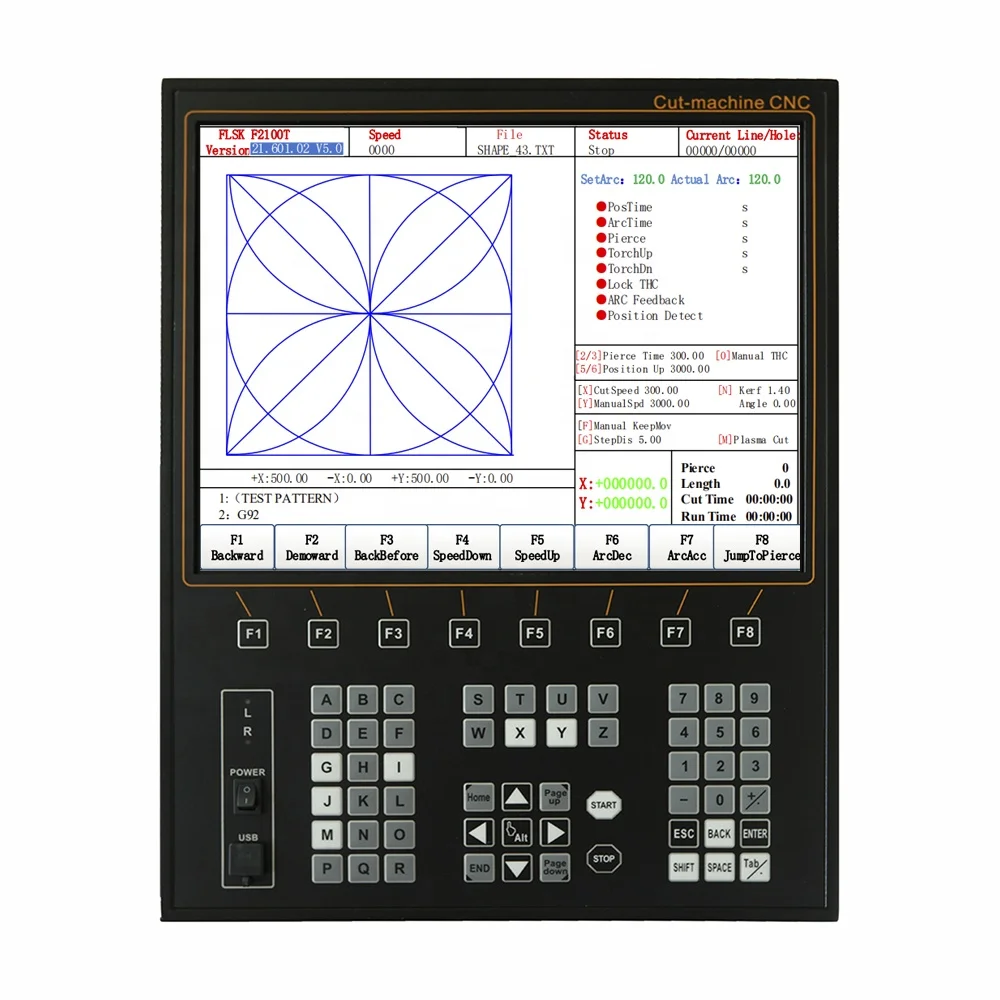 Плазменный контроллер Fangling F2500BX с ЧПУ, 2 оси