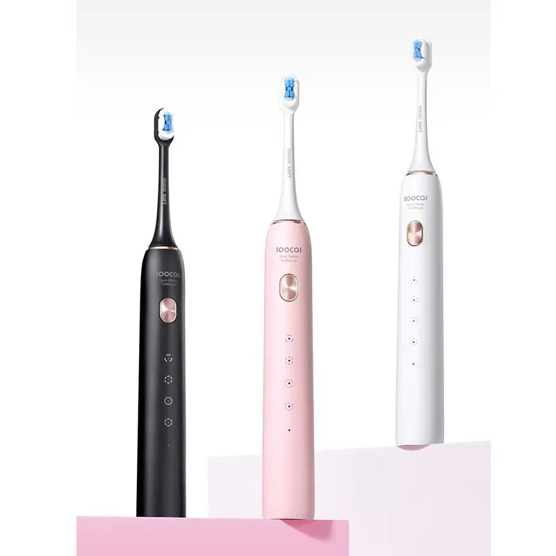 SOOCAS X3S Sonic электрическая умная зубная щетка для взрослых IPX8 Водонепроницаемая 180 дней работы от батареи Type-C светодиодная ультразвуковая мягкая облачная
