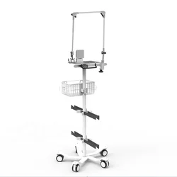 stainless steel mobile  trolley with circuit support arm multi-function  medical trolley