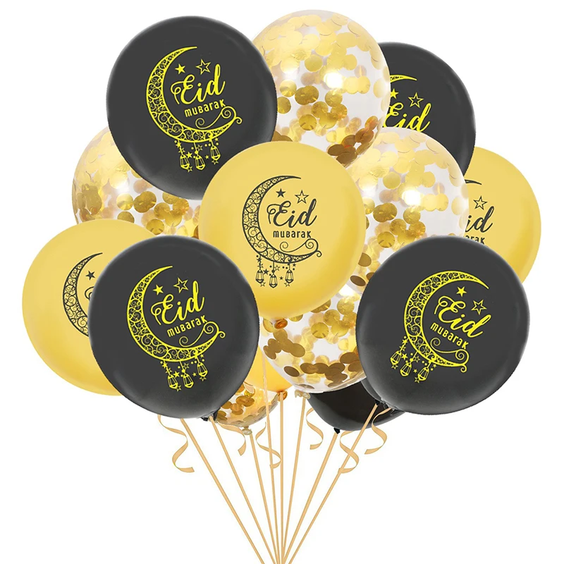 New Popular Boutique 12IN EID Party Decoration Balloons Latex Balloon for Eid al Fitr Muslim Festival