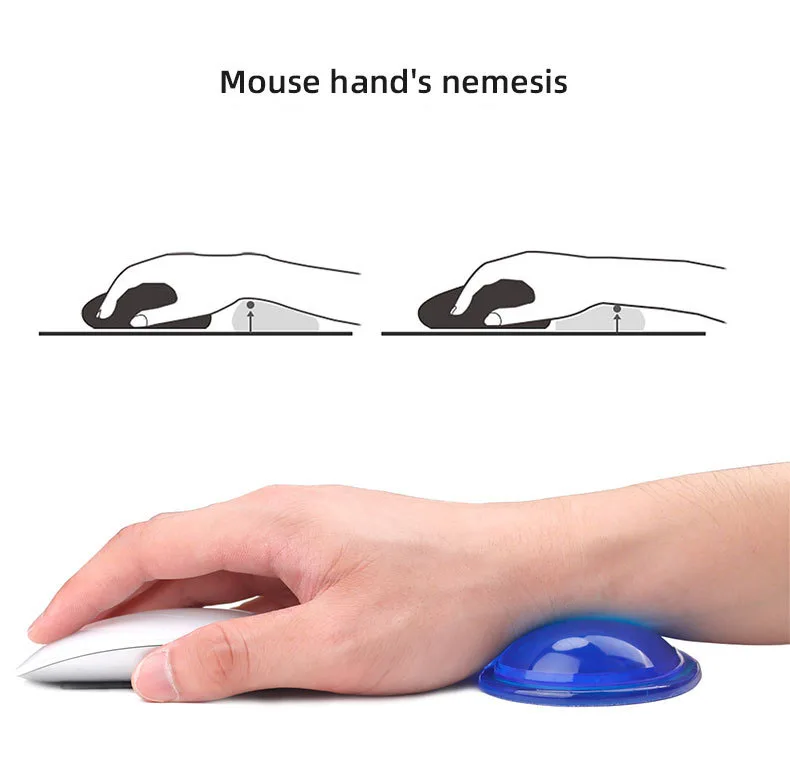 HOT Selling Soft Heart-Shaped Silicone Ergonomic Wrist Rest Mouse Pad