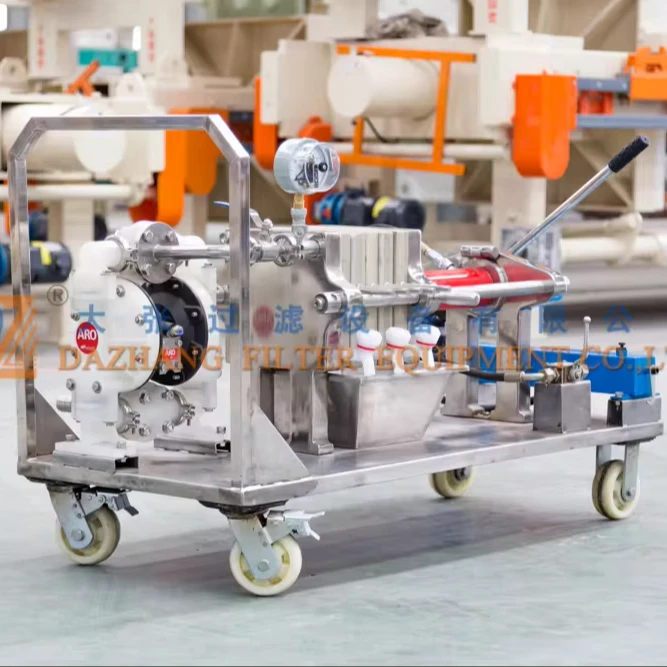 Небольшой съемный мембранный фильтр-пресс