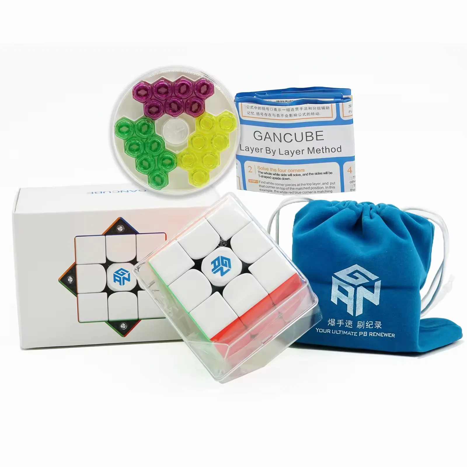 GAN356 M 3x3x3 Magnetic Magic Cube Speed GAN356M Puzzle GAN 356 M GES Magico Cubo