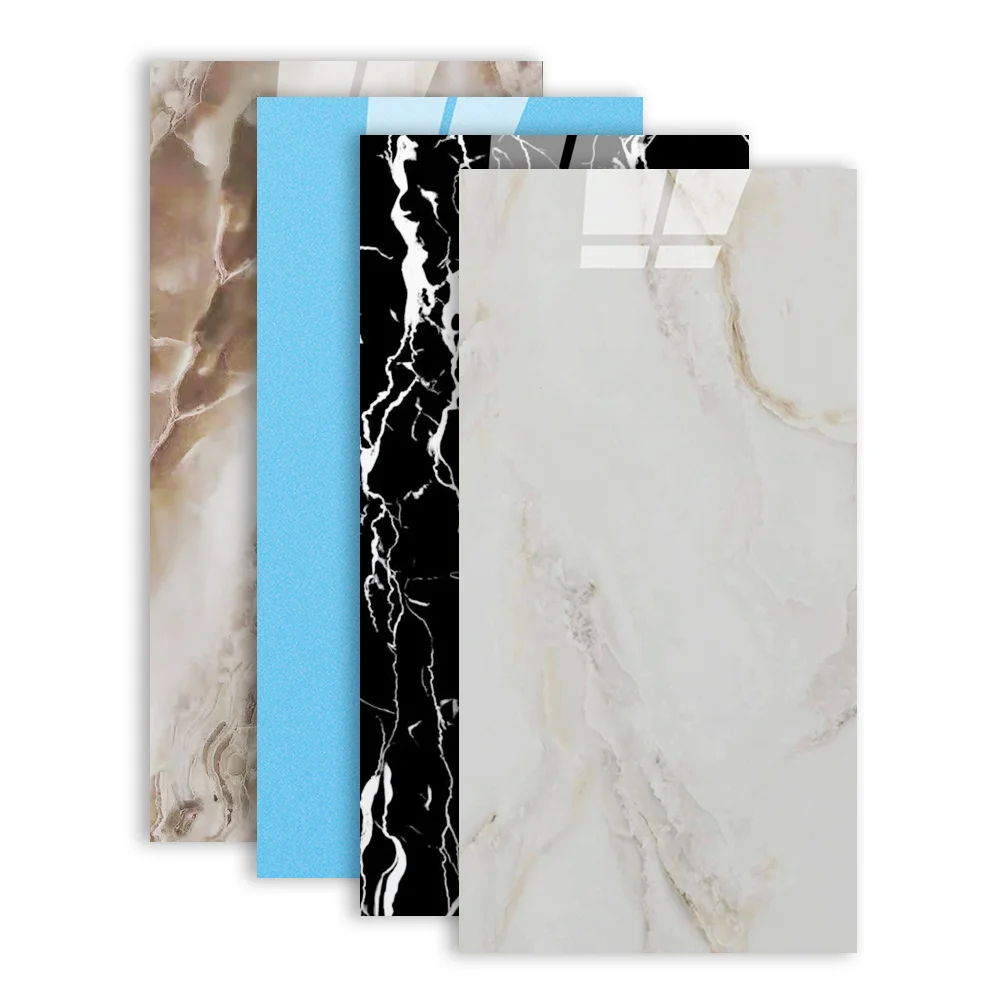 PET foam faux marble tile  30cm 60cm imitative foam marble tile artificial stone veneer man-made stone wallpaper