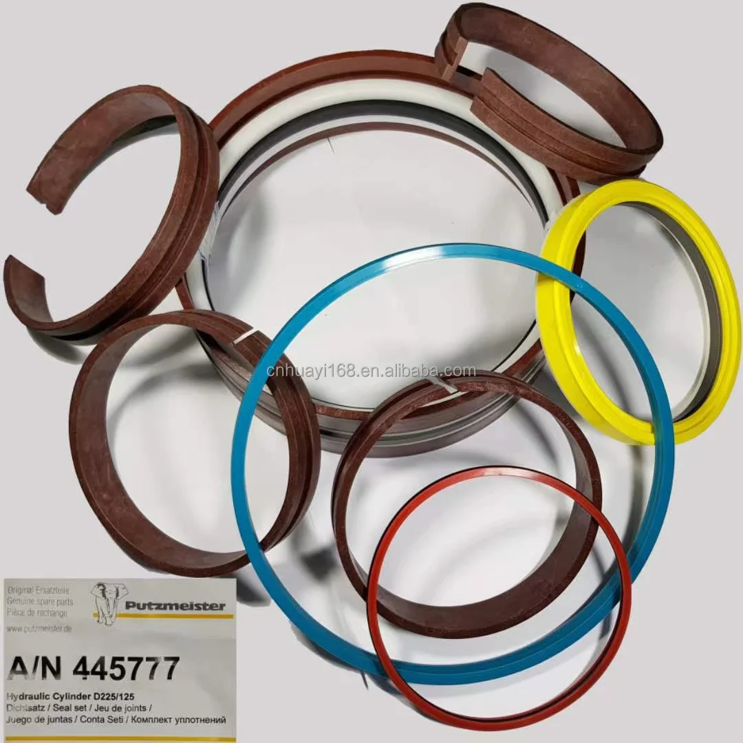 Set of seals for the plunger hydraulic cylinder 160-50/28, 2 outlets, 086677004