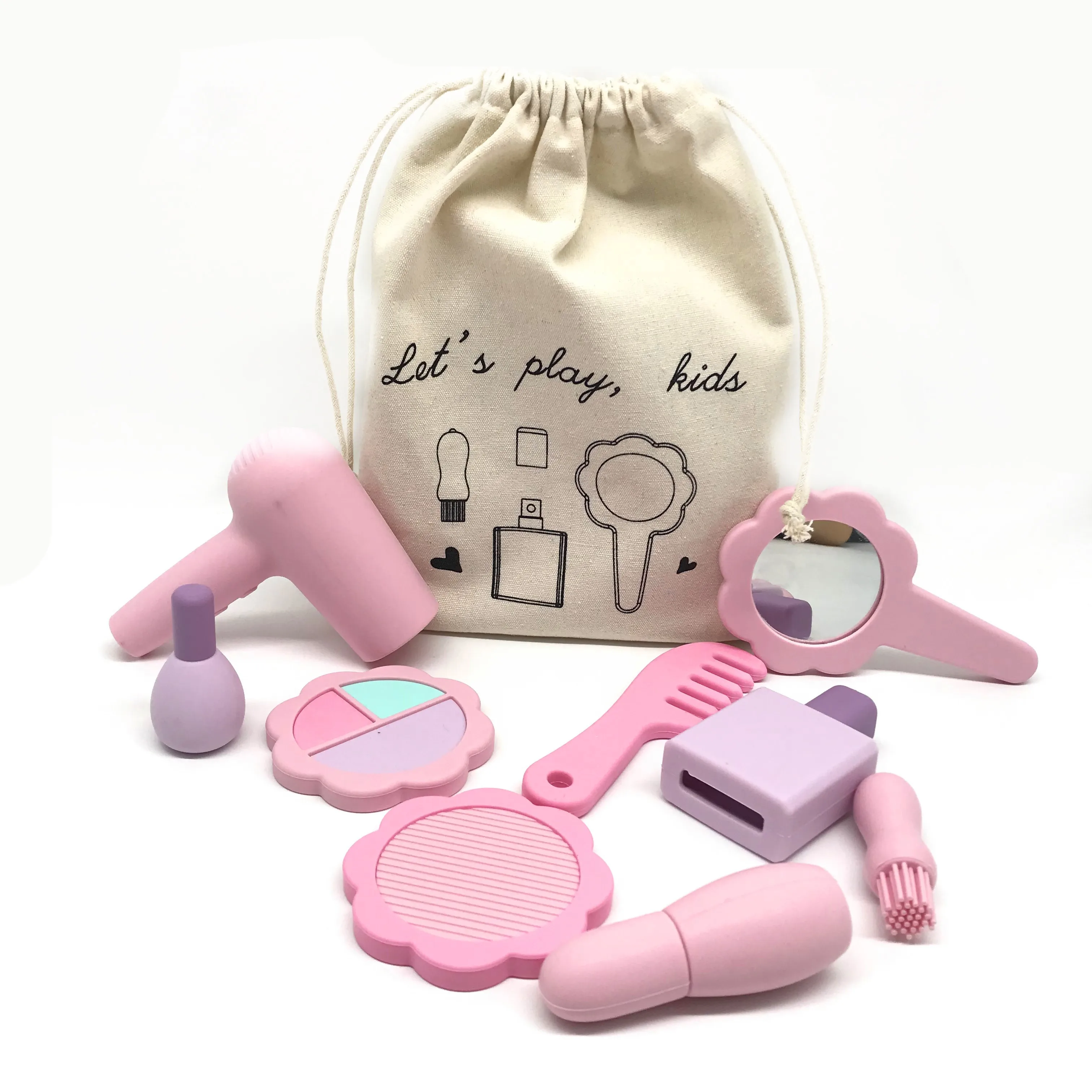 Hot Selling Kids 9PC Dummy Makeup Kits, Washable Toddler Pretend Dressing Playing Set Accessories, Best Party Favors Toys