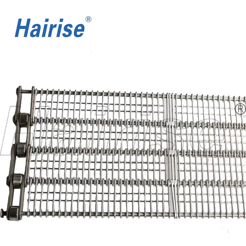 Hairise small stainless steel slat top conveyor chain for automatic conveyor system