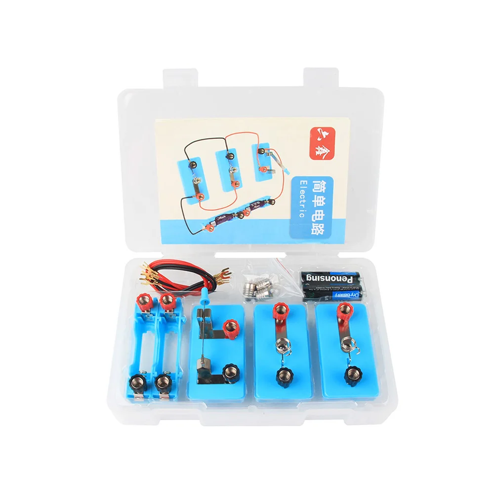 
Hot sale simple series parallel closed scientific box circuit experiment suit 