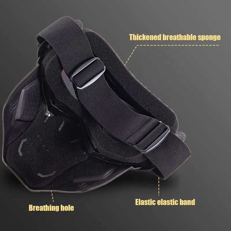 Detachable Full Face Skeleton Bike Goggles Masks Sports and Outdoor Activity Eyewear for Cycling Skiing and Motorcycle Riding