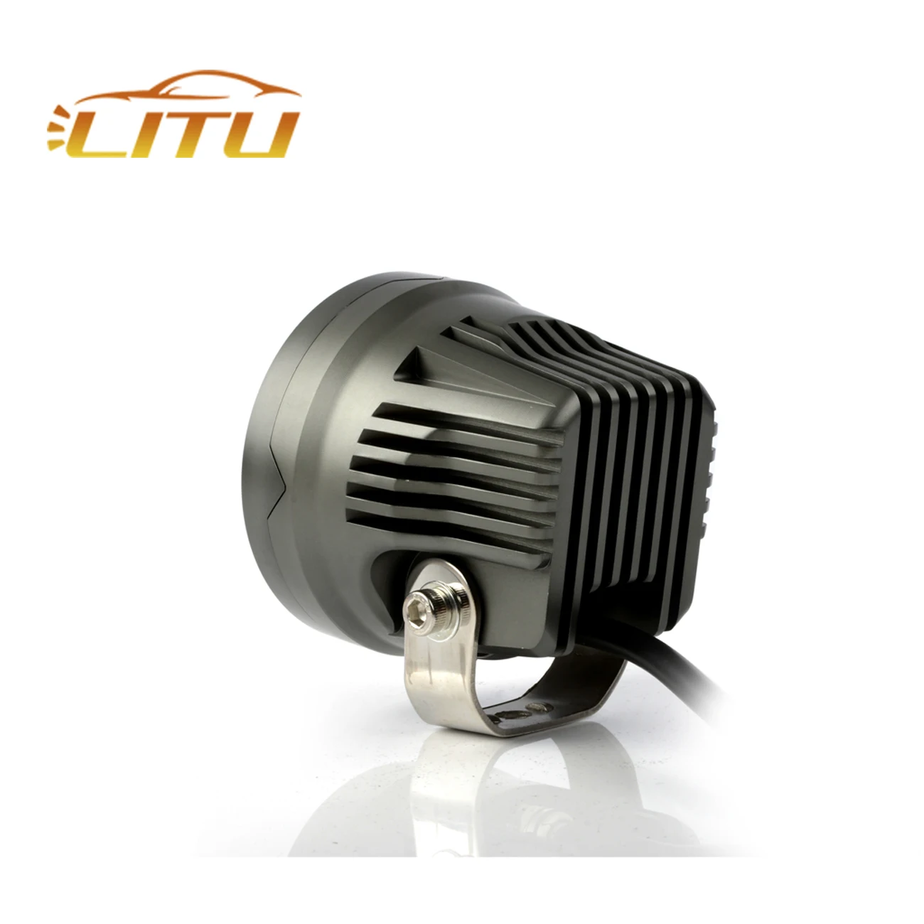  2020 LITU автоматическая система освещения 40W LED рабочий свет 3 дюймов мотоциклы проектор внедорожный светодиодный желтый белый фонарь для грузовиков