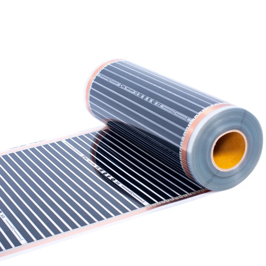 
OEM 220W Heating Films PTC Energy Saving Room Floor Heat Film Anti-condensation Balance Valve PET Film + Carbon,pet Carbonwarm 