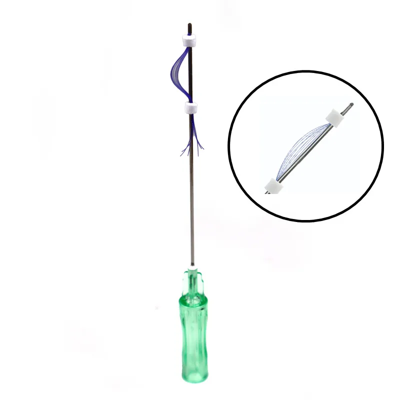 10 line 21g 50mm 60mm Face Filling 21G 60mm korea Pdo Multi Thread With L W Needle for remove Nasolabial