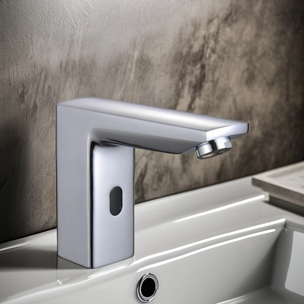 HY-176D CE Certified Smart Sensor Single Basin Faucet Water Saver Automatic Infrared Touchless Brass Tap for Kitchen or Bathroom