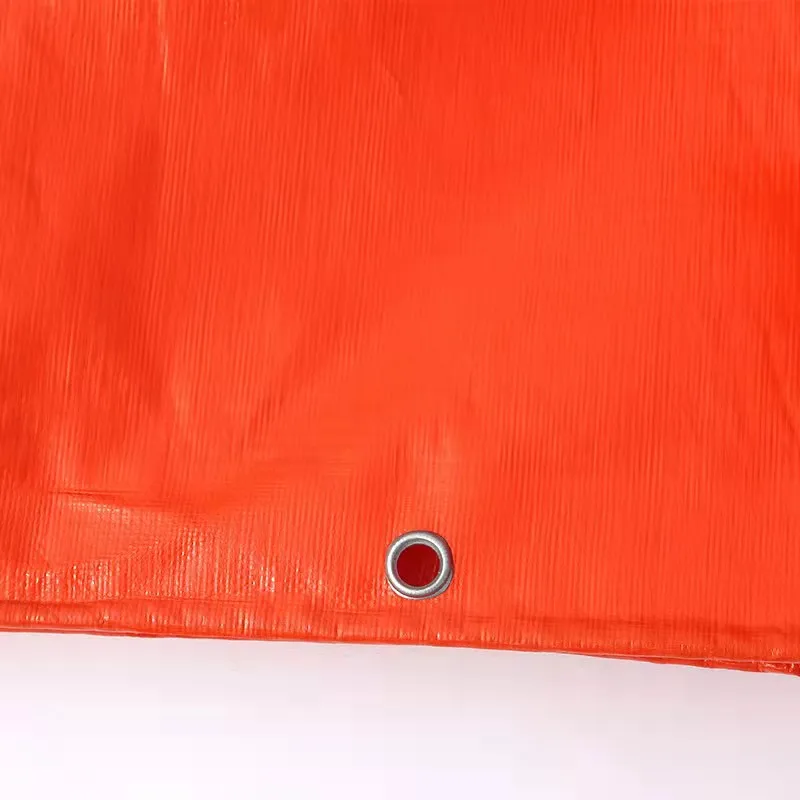 china polyethylene tarpaulin factory hotsale cheap price poly tarp sheets double orange waterproof grain drying pe tarpaulin