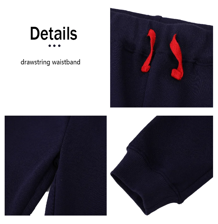 Custom Comfy Organic Cotton Hip Hop Kid Straight Leg Harem Trousers Children Boy Pants For School Track