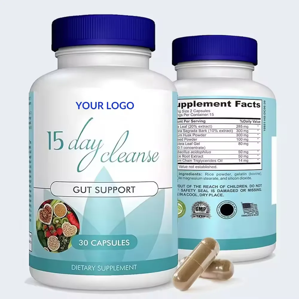 15 Days Cleanse Capsules Gut and Colon Support Detox Herbal Supplement Advanced Bowel Cleanse with Senna Leaf
