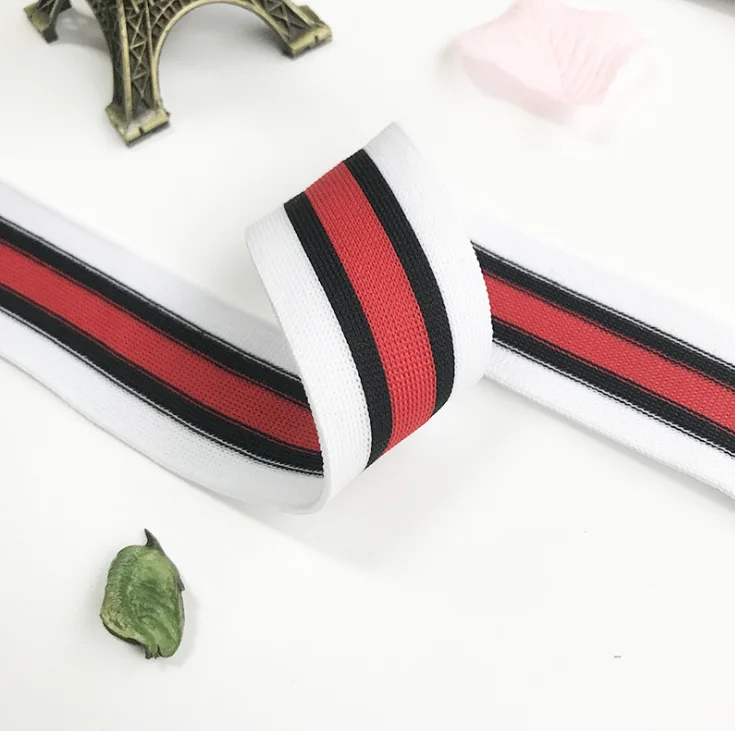 100%Polyester Non-stretch 25mm Webbing Strip Knitted Tape for garments