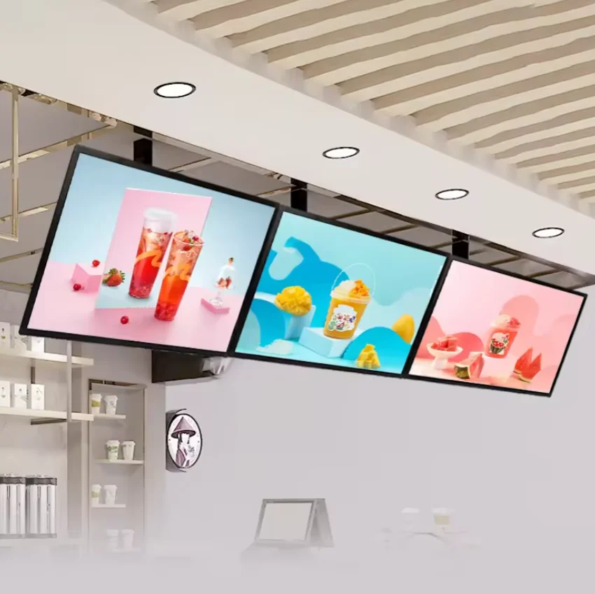 32 43 50 55 Inch 500 Nits High Brightness Super Thin 1080p Hd Shop Kfc Fast Food Digital Menu Board Restaurant
