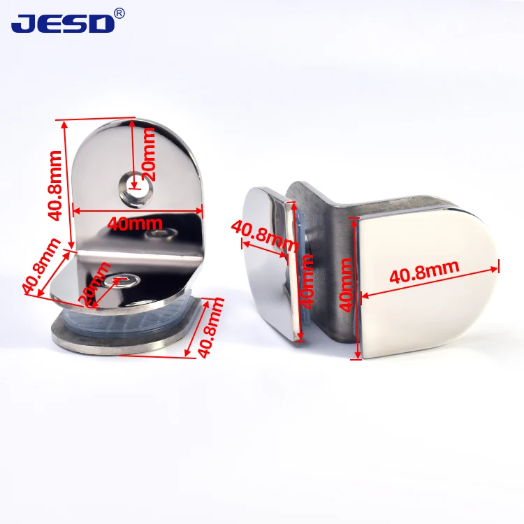 Frameless Glass Door Clamp Glass To Wall Fixing Brass Bracket Clip Matte Black Glass Clamp
