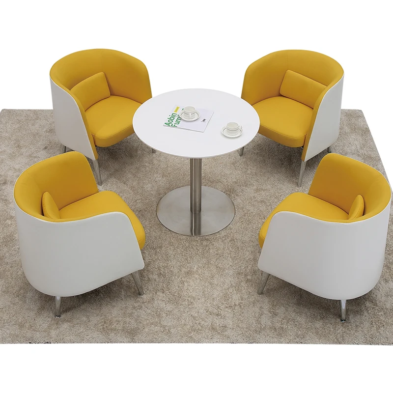 Coffee shop waiting room modern furniture sectional half round couches sofas set european style for restaurant