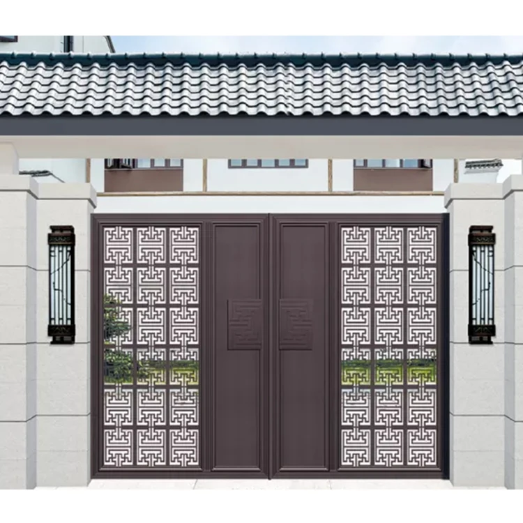 Chinese Courtyard Decorative Door Flowers Closet Louver Door Front Door antique wrought iron garden gate
