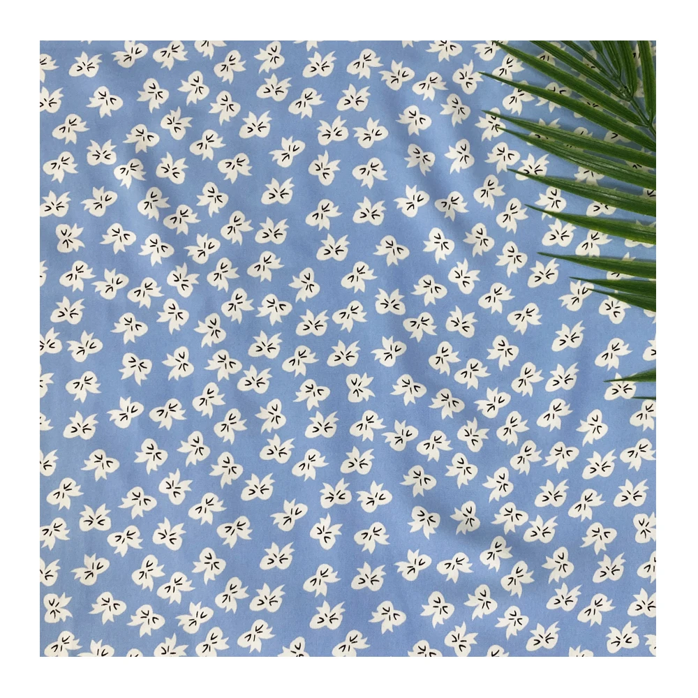 
2021 Printed Cotton Fabric Blue Style Butterfly Pattern Fabric For Kimono DIY Handmade Accessories Crafts 