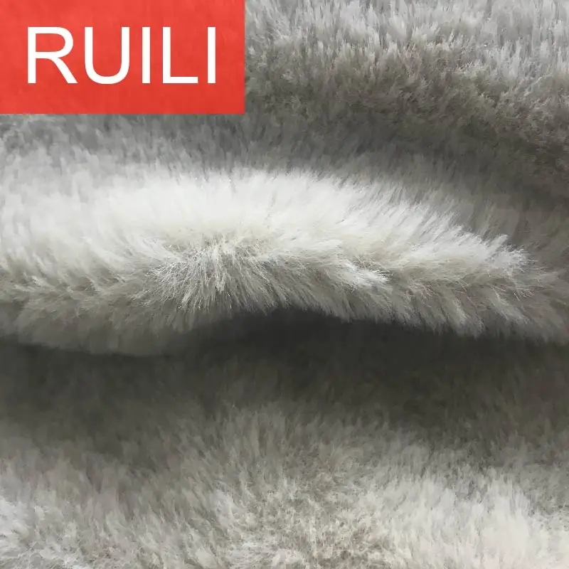 100% polyester fake rabbit fur fabric artificial fur plush fabric for vest