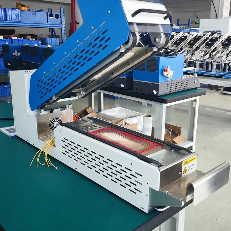 RD-A06   Good price  heat shrink tubing conveyor machine with oven sleeves belt heater