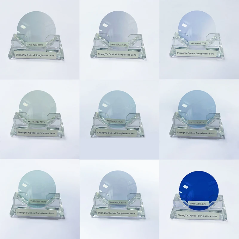 Custom Logo Printed Mirror Coating Sunglasses Lenses Polarized Manufactory spectacle lentes opticos lens