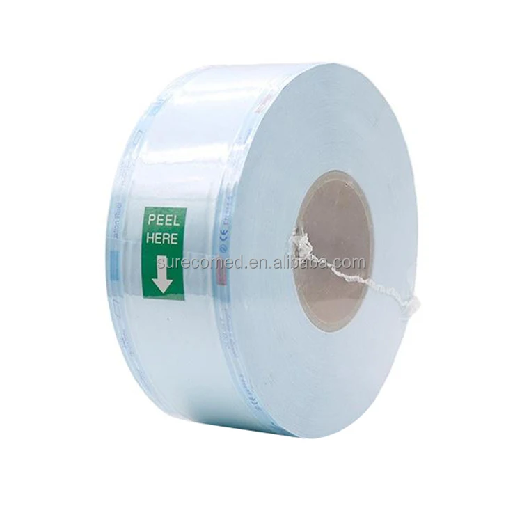 
Medical Paper And Cpp/Pet Film EO and Steam Sterilization Flat Reel 