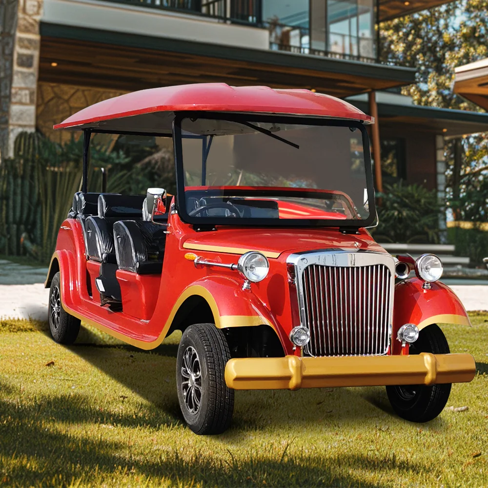 Ce Approved Luxury Classic Car Sightseeing Bus Electric Vintage Car Electric Wedding Retro Classic Car