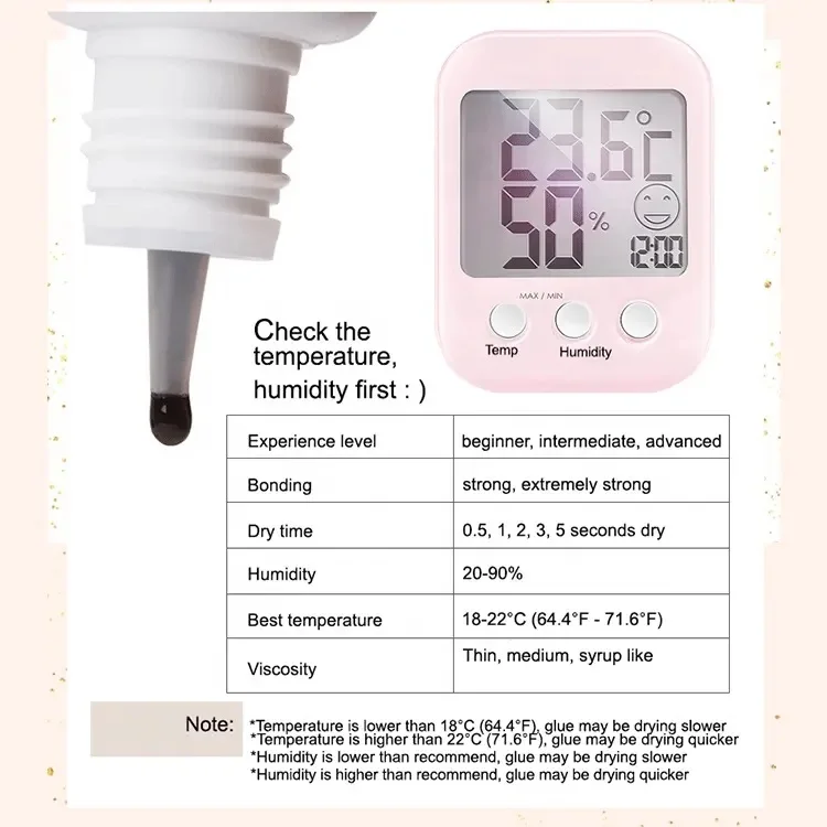 5ml fast dry sensitive 0.5Second Professional Waterproof Lash Adhesive Glue Low odor Eyelash Extensions glue