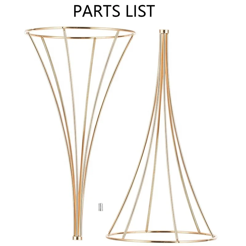 Gold Table Centerpiece Other Wedding Decorations Tall metal Flower vase for Wedding Decoration Supplies
