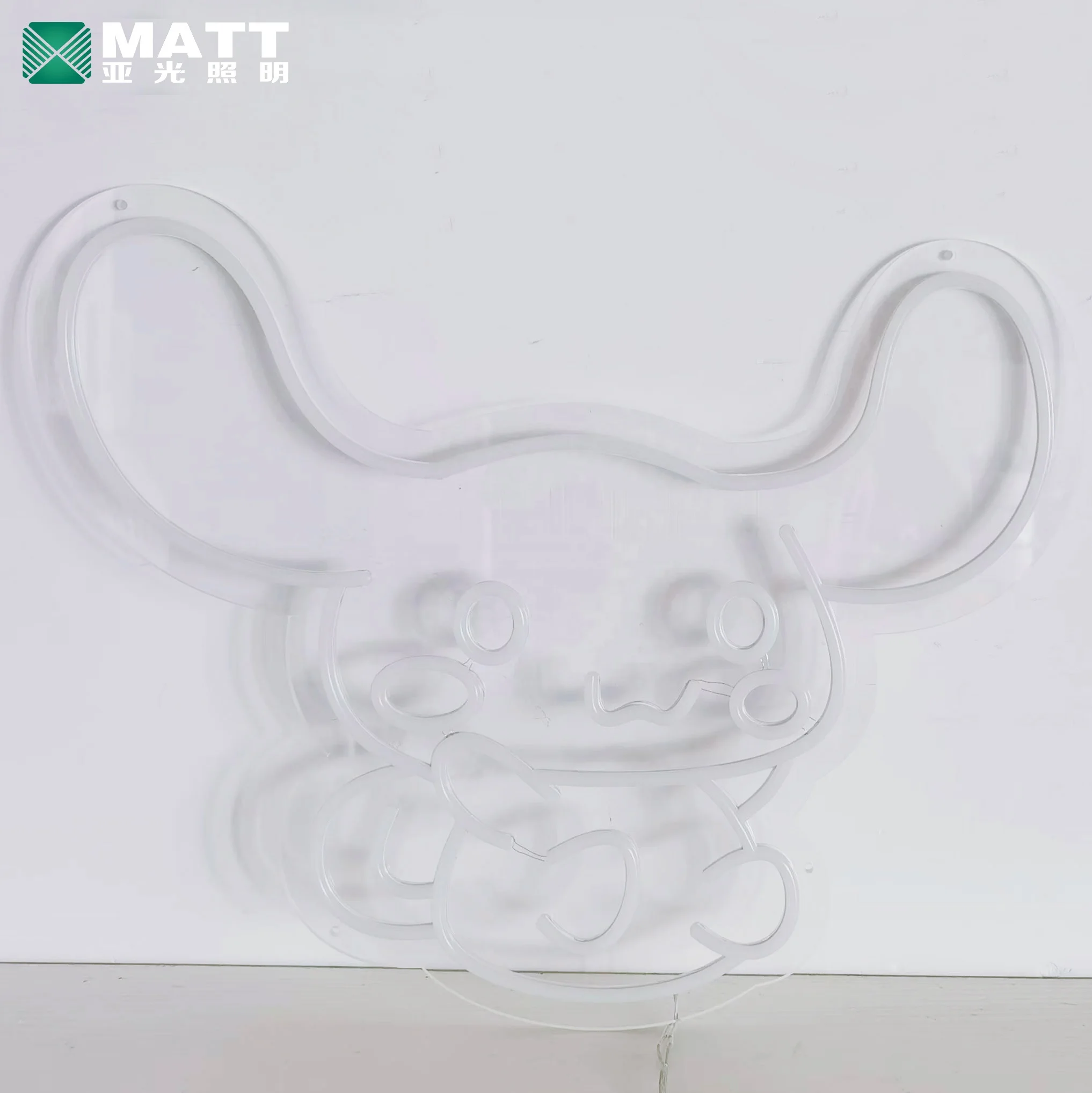 Matt Dropshipping LED Neon sign light anime cartoon custom logo neon sign