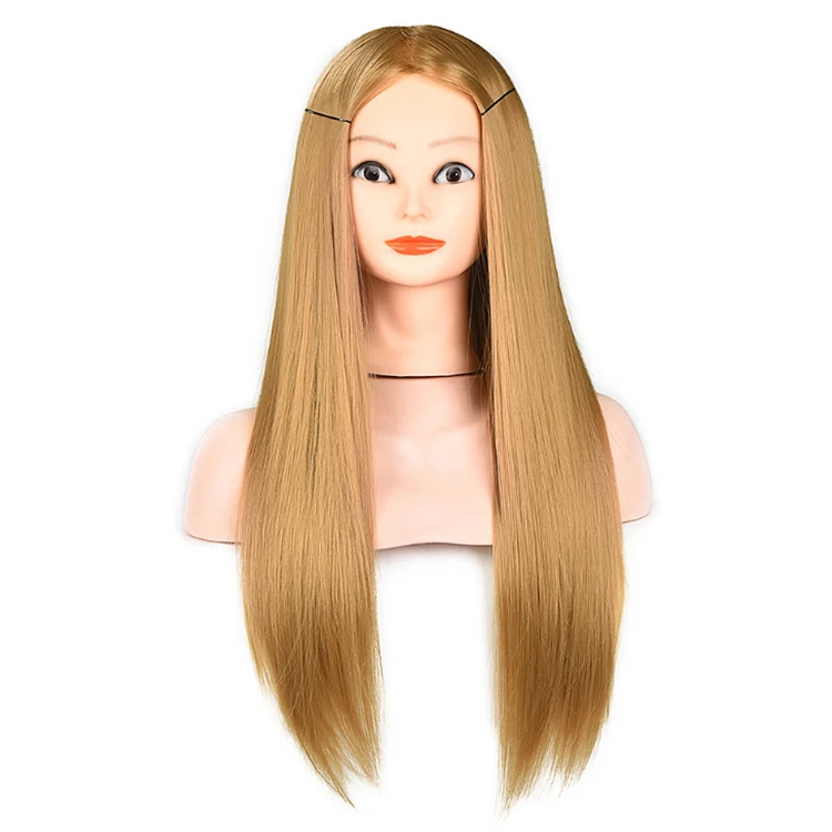
100% Real Human Hair mannequin training head sold by manufacturers 