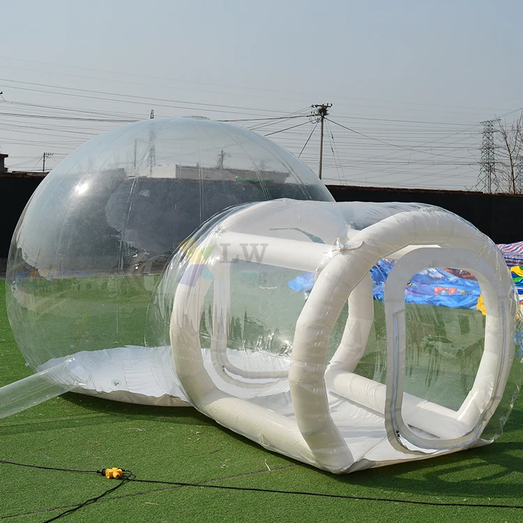 Hot selling camping tent house bubble tent transparent inflatable clear dome tent for kids