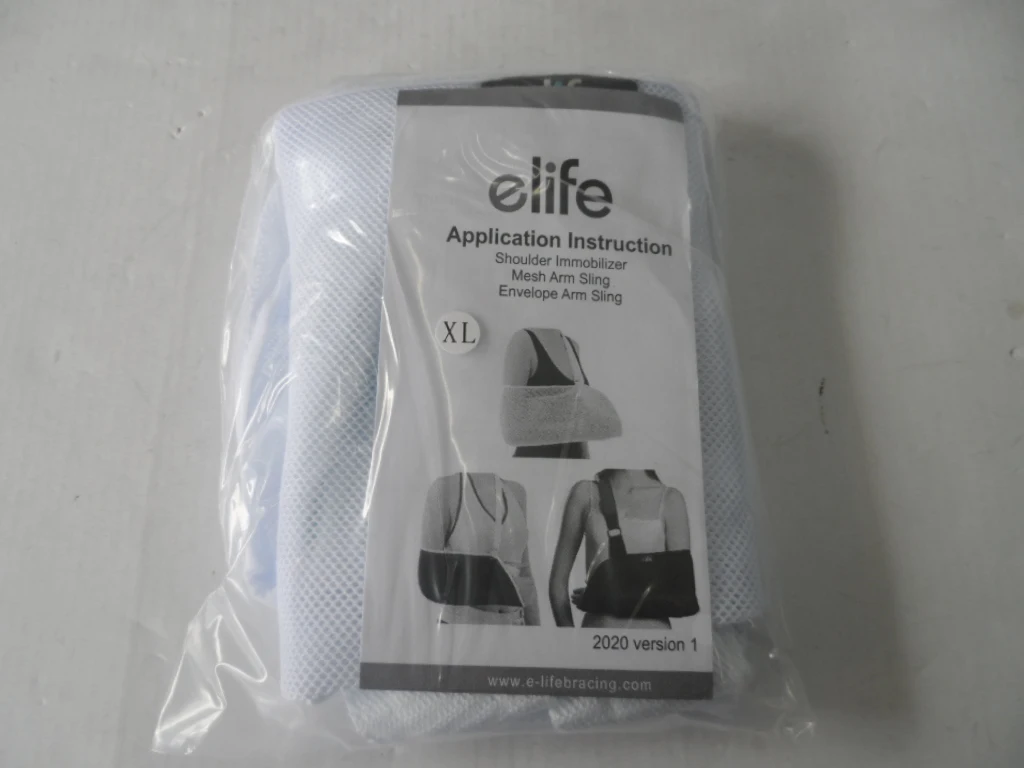 E-Life E-AR003 soft comfortable fabric shoulder fracture support mesh arm sling brace for immobilization