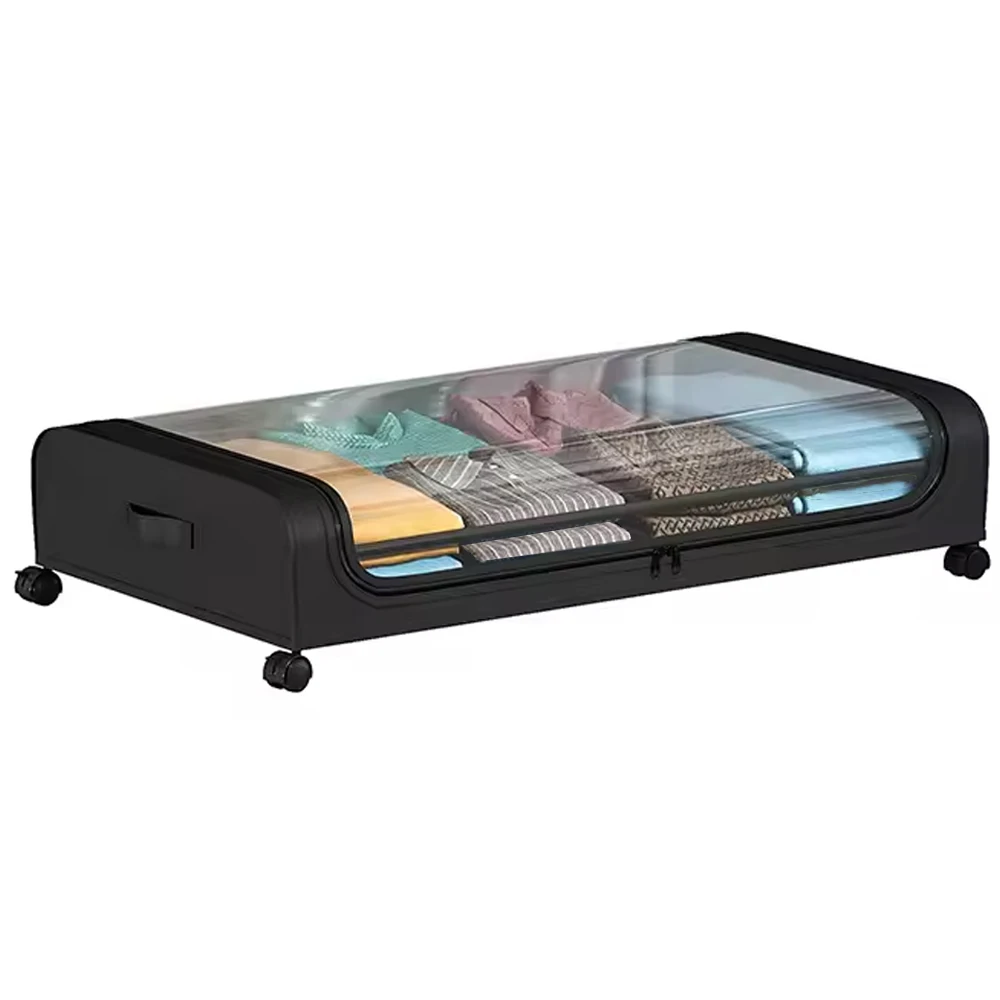 Clothes Shoes Storage Box Large Capacity Organizer Under Bed Storage Box with Wheels