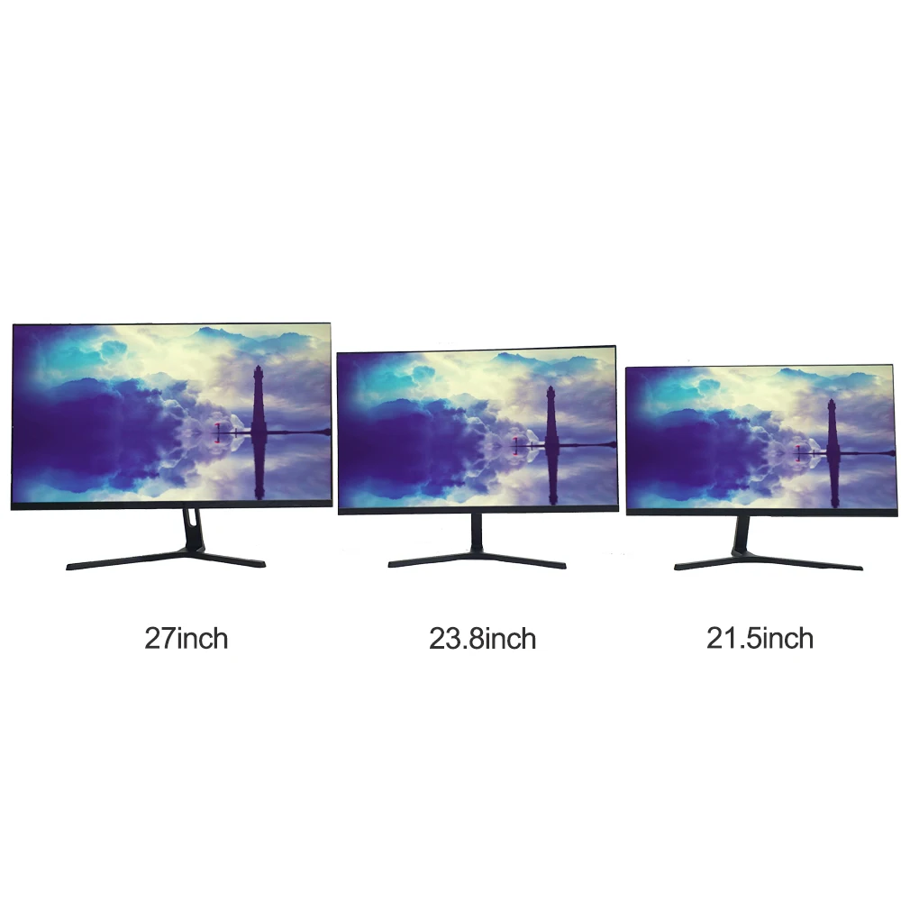 OEM monitor super silm 21.5inch/23.8inch/27inch full screen 1920*1080 with HD for pc for business led desktop gaming monitor