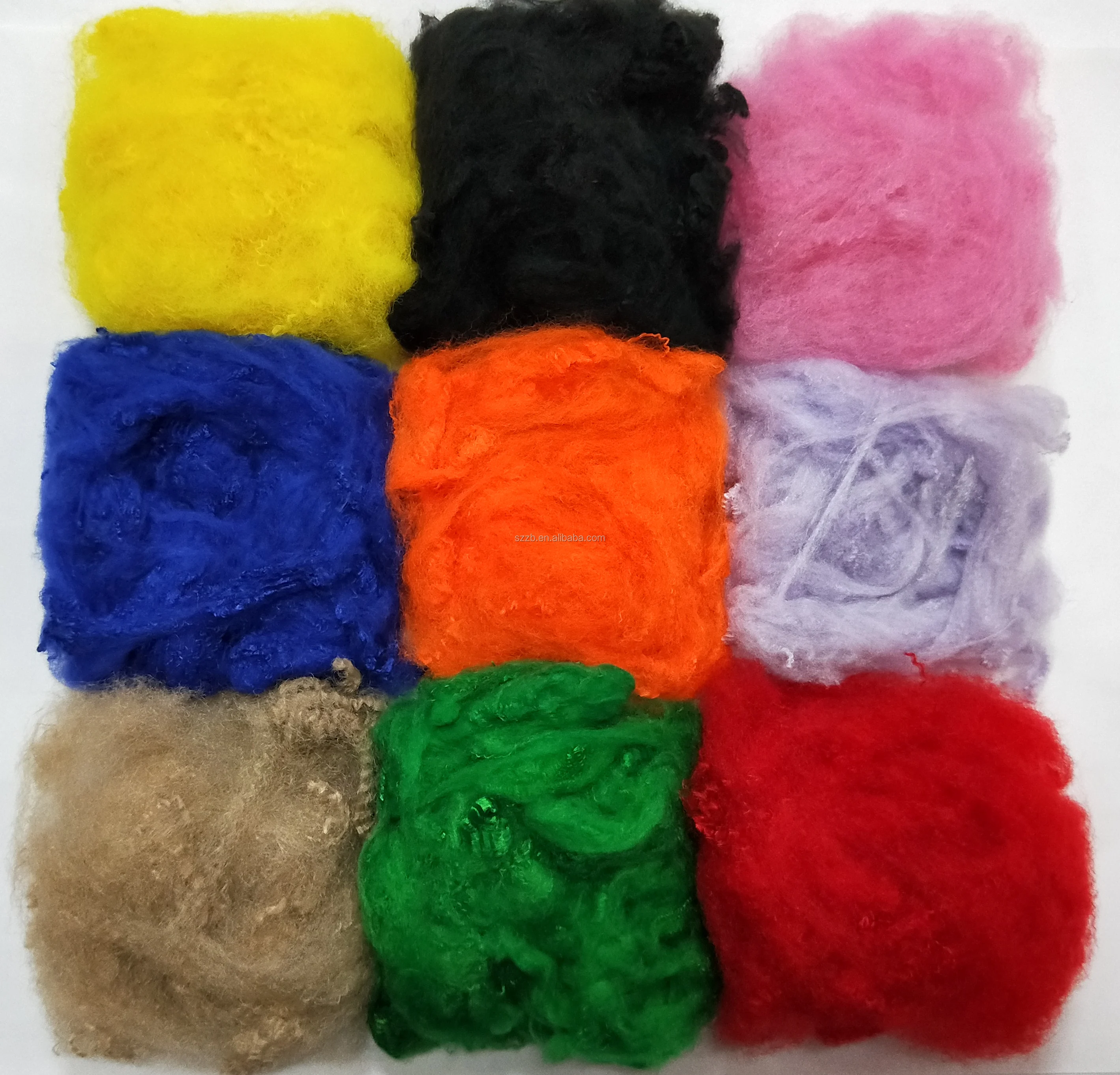 3D/6D/8D/15D black permanent FR flame retardant polyester fiber/PSF