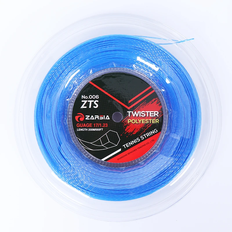 OEM HEXASPIN TWIST polyester Tennis strings 1.23mm tennis racket string 200M big banger for squash racket