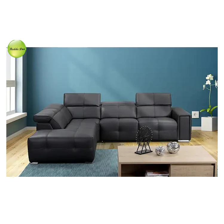 Factory Wholesale italian furniture modern sectional l shape corner sofa reclining sofa