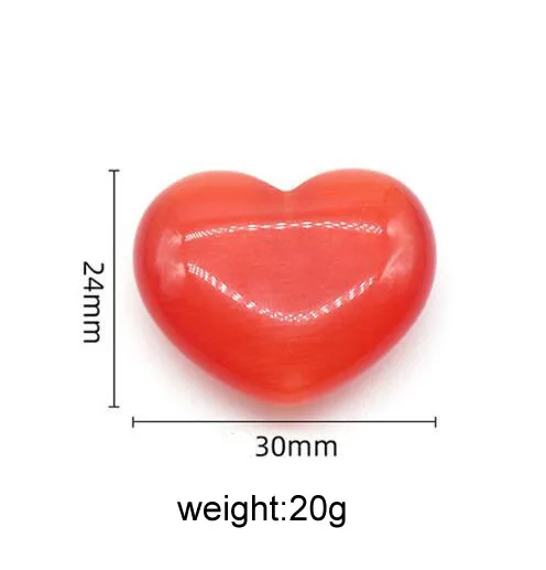 New Charm Heart Shape Air Outlet Decoration Car Interior Accessories Creative Ornament Collection Natural Crystal Stone Jewelry