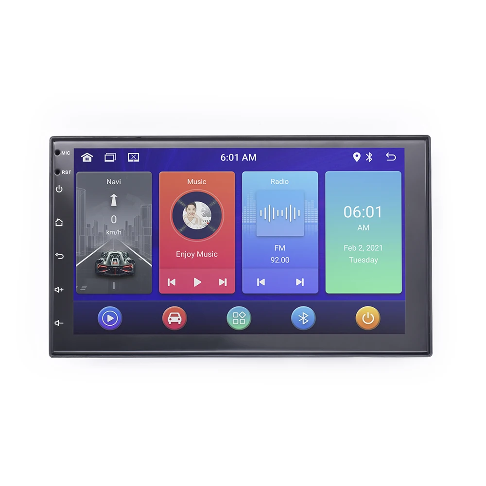 Universal 7 Inch 1+16G TN Screen Android Radio 8227L Car Stereo 2 Din Touch Screen GPS WIFI BT FM Multimedia Player