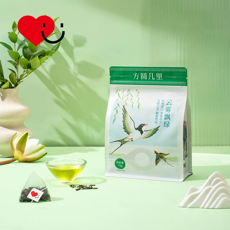 OEM wholesale manufacturers sell high-quality tea bags with pyramid bags of corn fiber green tea