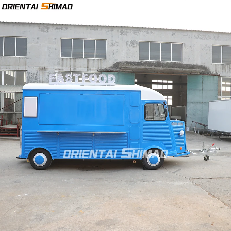 Modern Design  Mobile Vending Car Electric Food Truck Retro Vintage Food Truck for Sale Deep Fryer Food Trailer