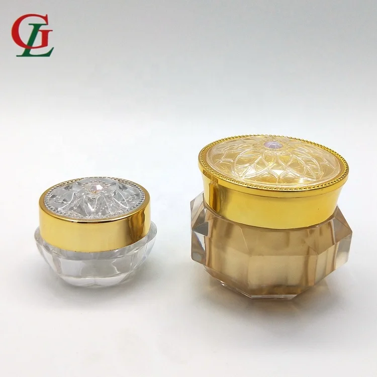 Acrylic Lotion Jar, Face Cream Jars New Design 5g Cosmetic Cream Jar, Luxury Plastic Face Mask Skin Care Cosmetic Packing CN;GUA