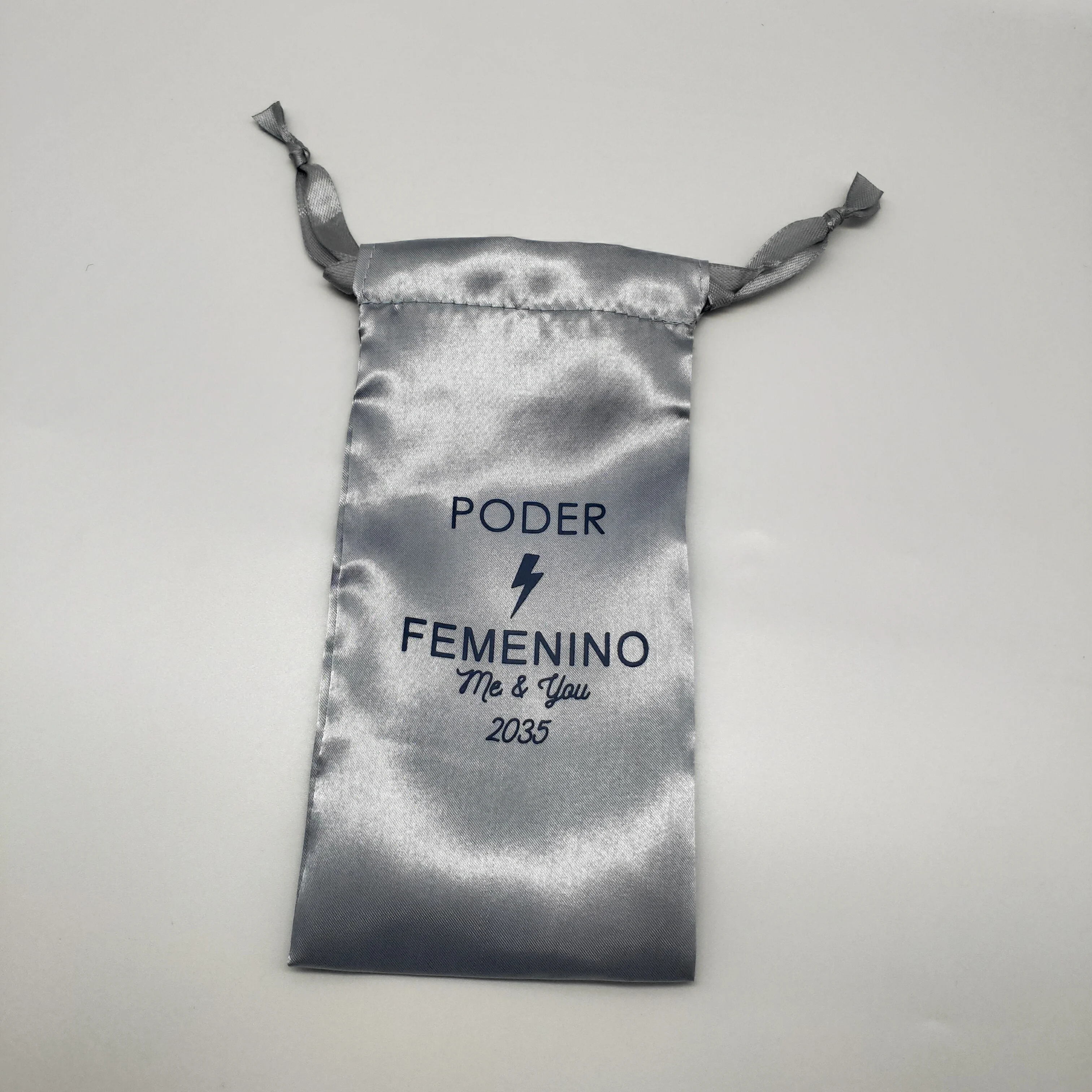 High Quality Shopping Satin Silk Drawstring Bag Jewelry Pouch With Logo Custom Satin Bags